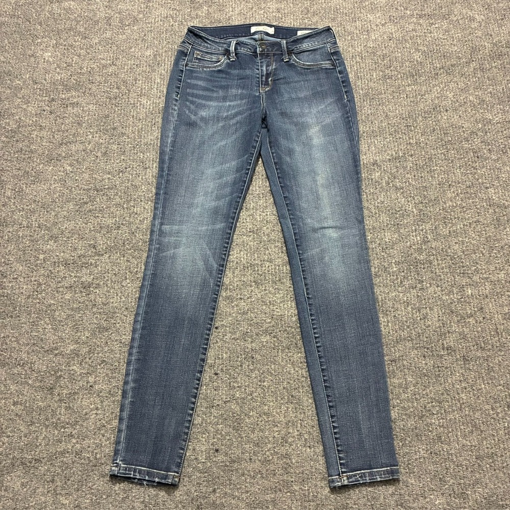 Jessica Simpson Kiss Me Super Skinny‎ Jeans Womens Size 27 Blue Denim Low Rise